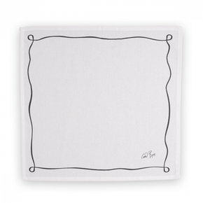 Carrol Boyes Well Framed White Napkin Set of 4 UN-WFR-W-4