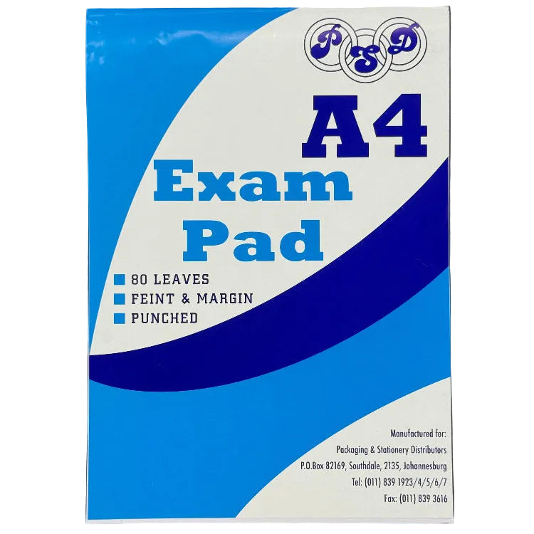 PSD Tech & Office PSD A4 Exam Pad 80 Page