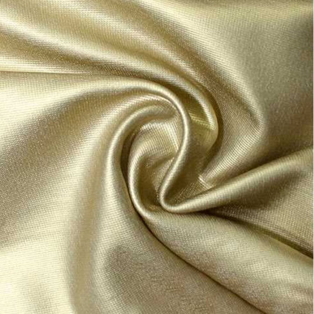 PU Dress Fabrics Gold Lame Pu Spandex Fabric 145cm