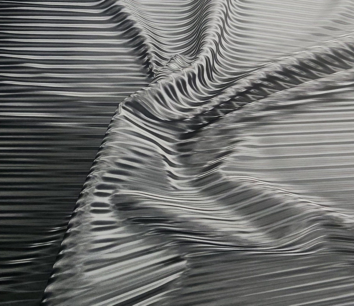 PU Dress Fabrics Pu Leather Stripe Fabric 150 cm  Black (7613972938841)