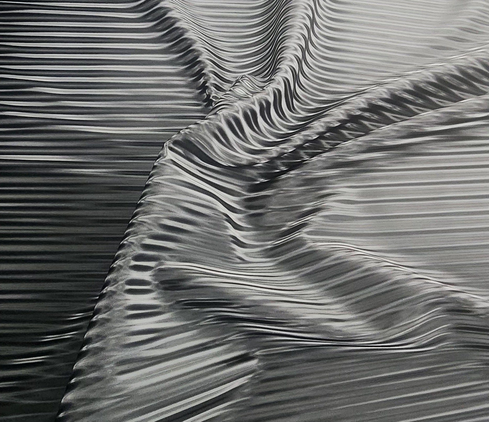 PU Dress Fabrics Pu Leather Stripe Fabric 150 cm  Black (7613972938841)