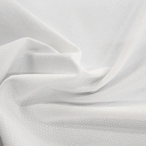 PU Dress Fabrics White Embossed Pu Leather Fabric 150cm (7562616471641)