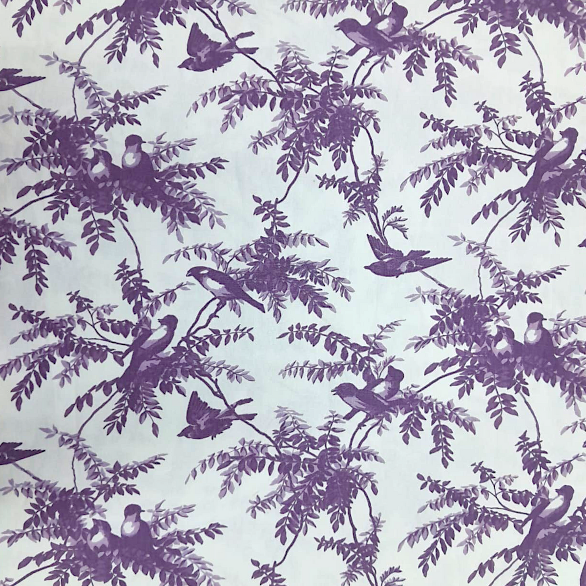 Fabric Printed Poly cotton Toile de jouy 140 cm.
