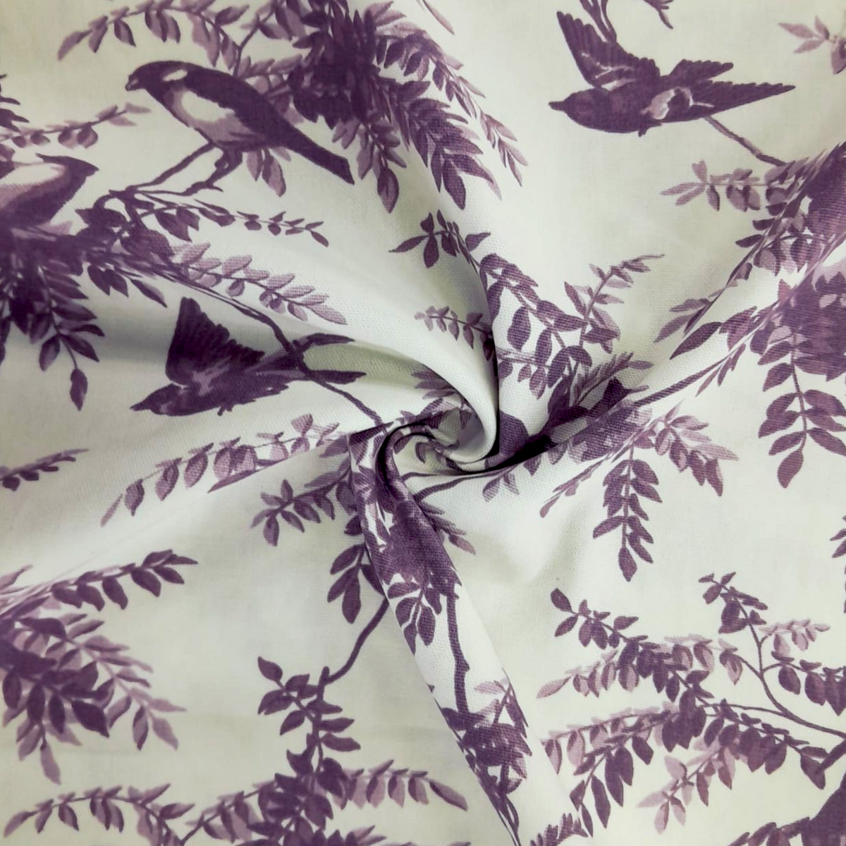 Fabric Printed Poly cotton Toile de jouy 140 cm.