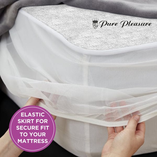 PURE PLEASURE ELECTRIC BLANKET Pure Pleasure Extra Length Sherpa Full Fitted Electric Blanket With Skirt (6562283323481)