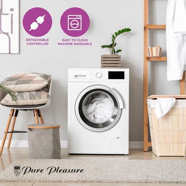 PURE PLEASURE ELECTRIC BLANKET Pure Pleasure Extra Length Sherpa Full Fitted Electric Blanket With Skirt (6562283323481)