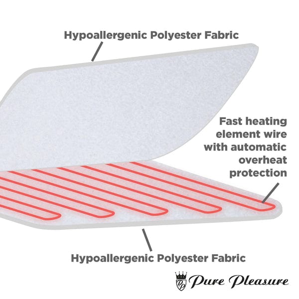 PURE PLEASURE ELECTRIC BLANKET Pure Pleasure Tie-Down Electric Blanket (2061765902425)