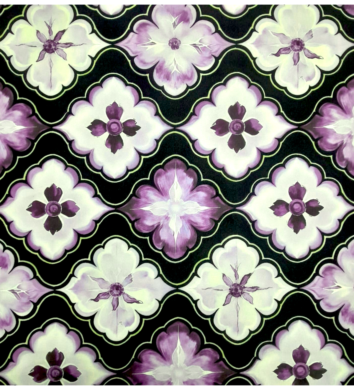 Fabric Printed Mini Matt Flowers D29 140 cm.