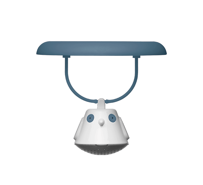 QDO Double-wall glass QDO Birdie Swing Blue Infuser 5676503SB