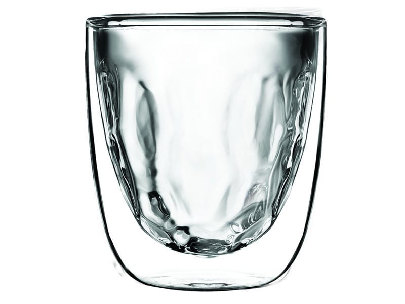 QDO Double-walled glass QDO Element Metal Double Wall Glass set of 2 75ml (7287205494873)