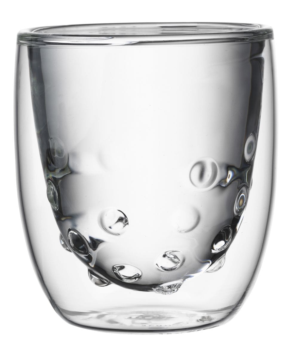 QDO Double-walled glass QDO Element Water Double Wall Glass set of 2 75ml (7287191437401)