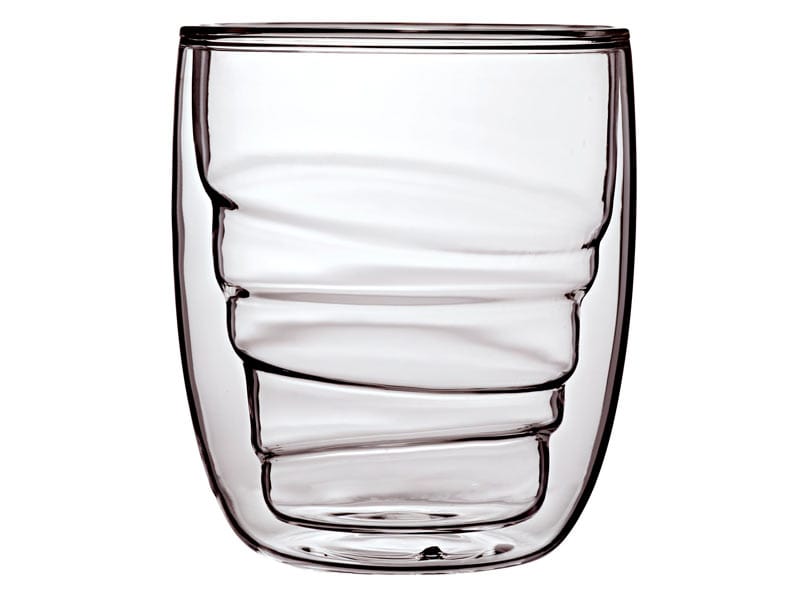 QDO Double-walled glass QDO Element Wood Double Wall Glass set of 2 210ml (7287209656409)