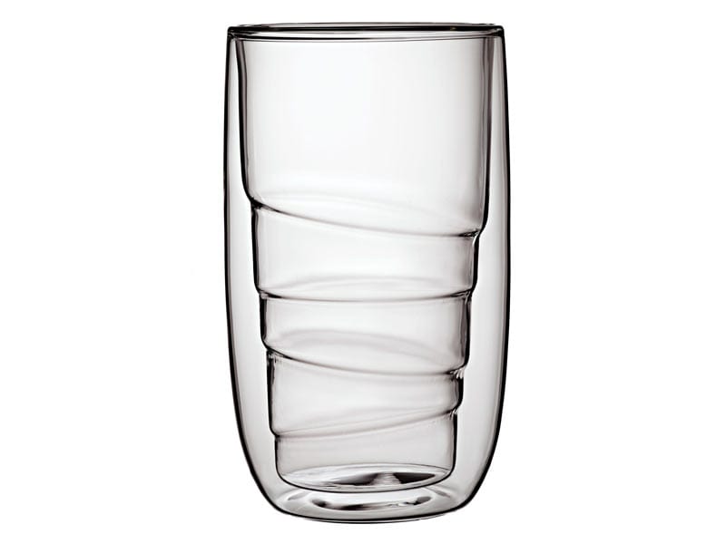 QDO Double-walled glass QDO Element Wood Double Wall Glass set of 2 350ml (7287210377305)