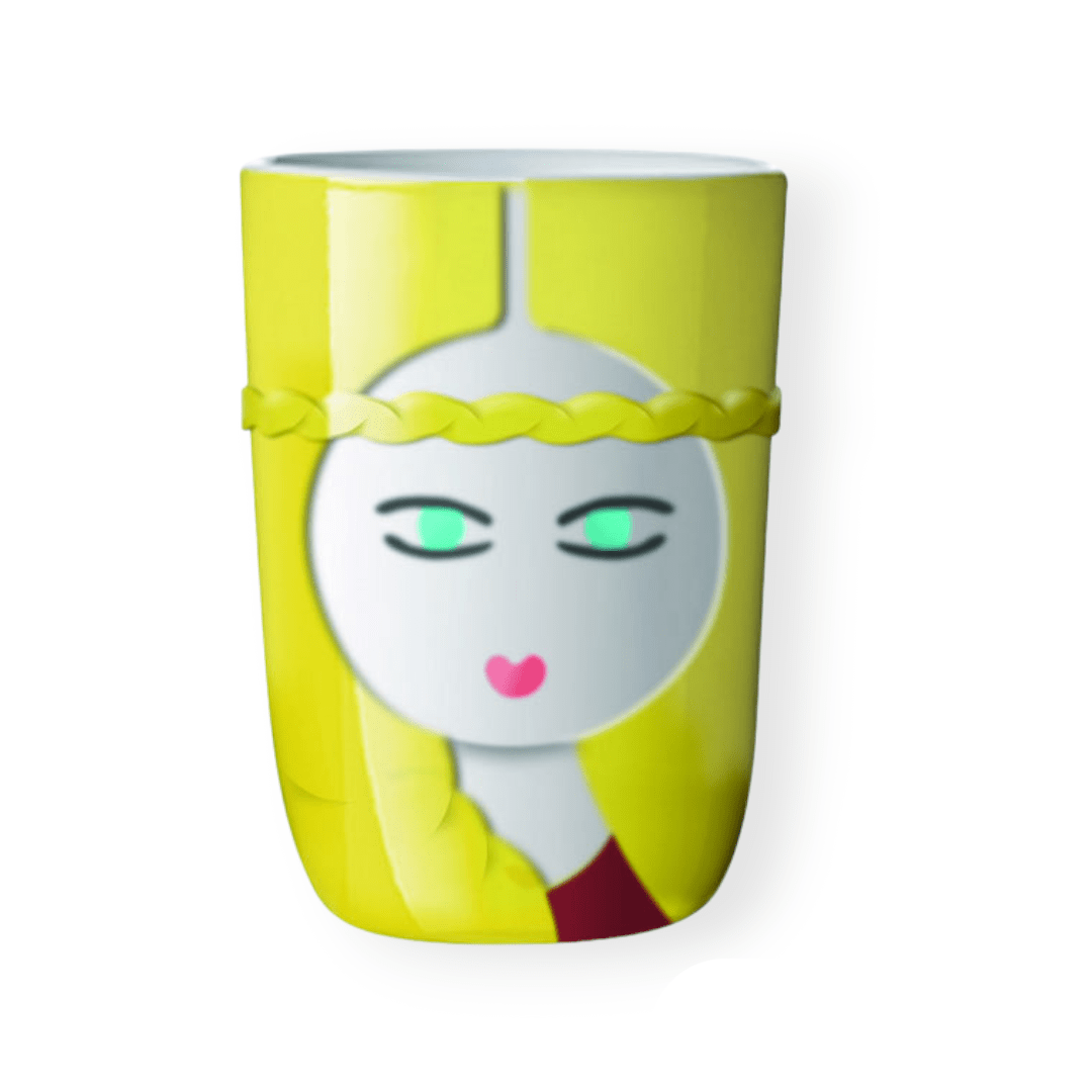 QDO Double-walled glass QDO Folklore Double Wall Porcelain Cup 210ml Freja Denmark 567496