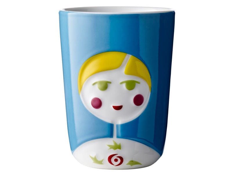 QDO Double-walled glass QDO Folklore Double Wall Porcelain Cup 210ml Sofia Russia 567258