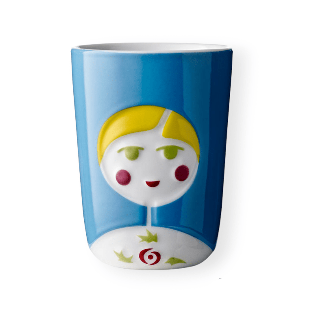 QDO Double-walled glass QDO Folklore Double Wall Porcelain Cup 210ml Sofia Russia 567258