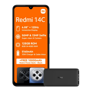 Xiaomi Redmi 14C 128GB Dual Sim - Blue Inlcudes Power Bank (7995732754521)
