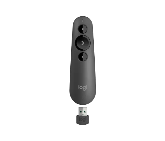 Logitech R500s Laser Presentation Remote | Dual Connectivity - Graphite.