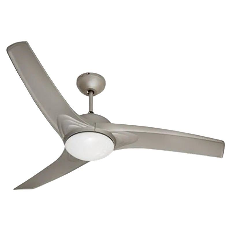 Radiant RF219STM Mach One Ceiling Fan with Light and Remote Non Dimmable Satin Titanium.