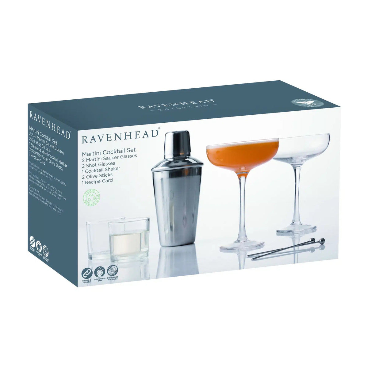 Ravenhead GLASS Ravenhead Martini Cocktail Set RAV0042620