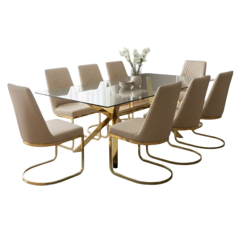 Red Rooster Dining room suites Judea 9 Piece Dining Room Set