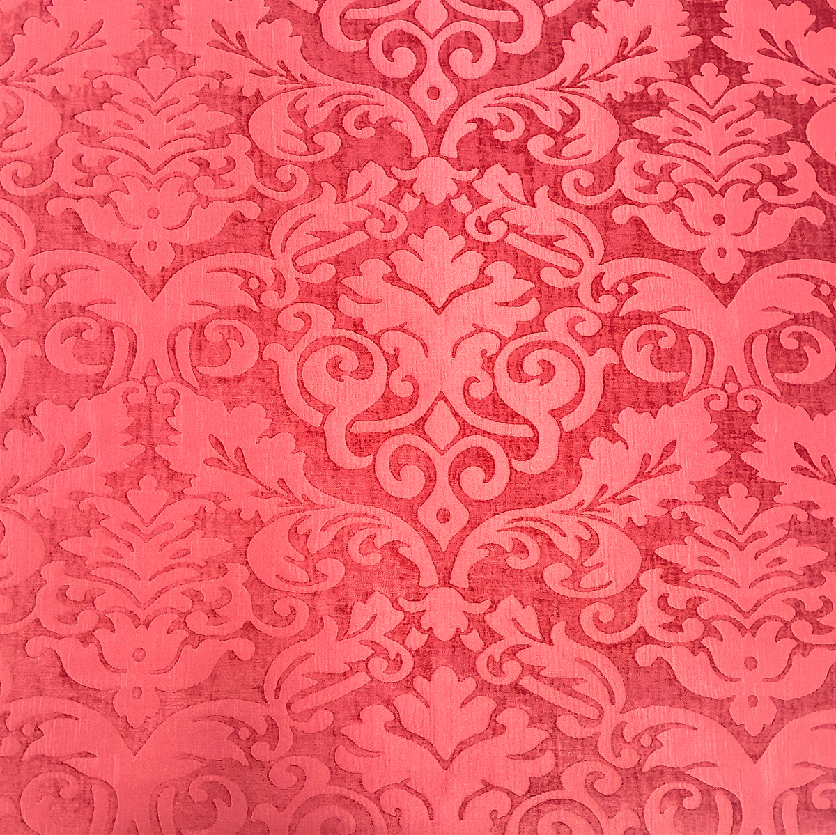 Fabric Upholstery Venise Floral RED 140 cm