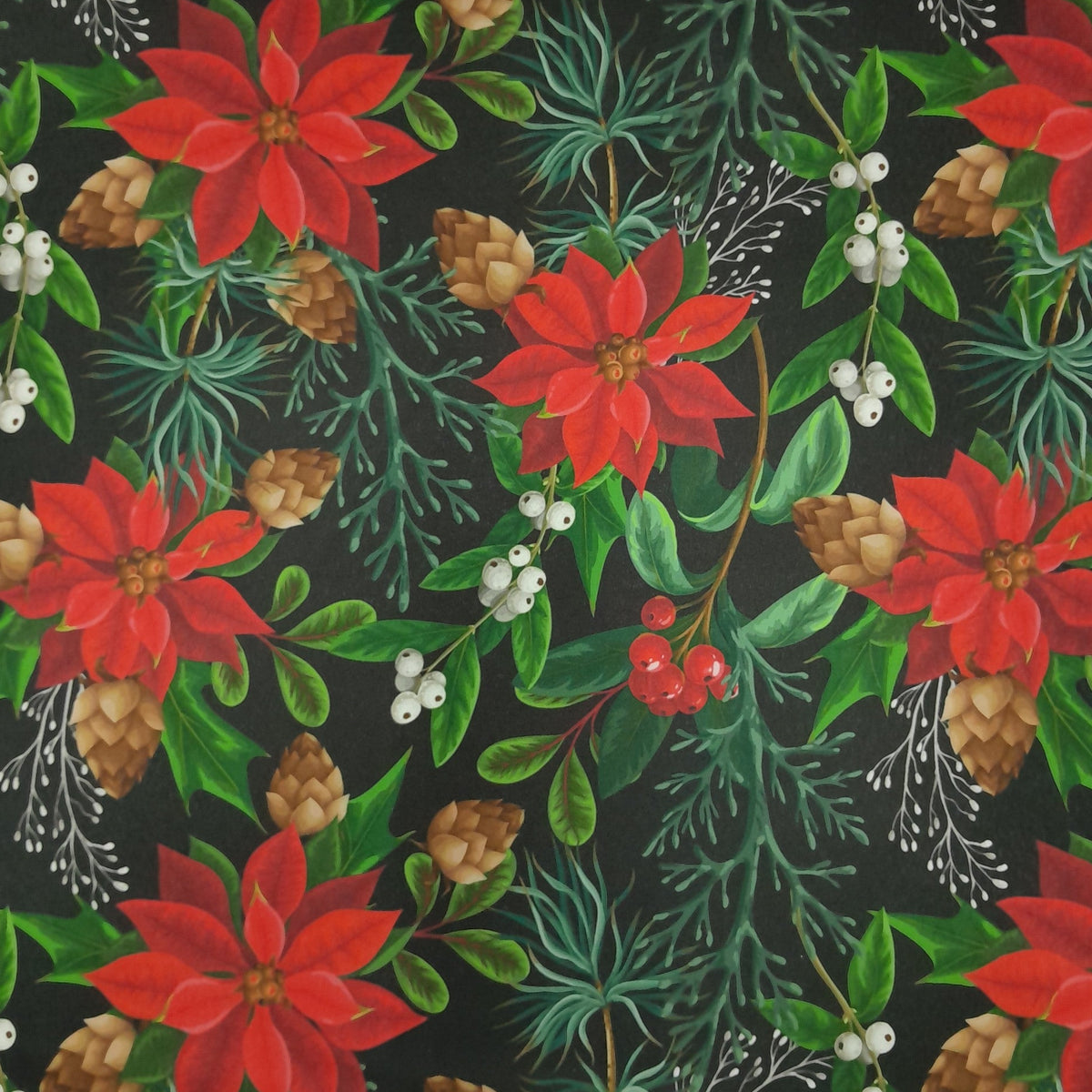 Printed Mini Matt Xmas Christmas Cones 140 cm