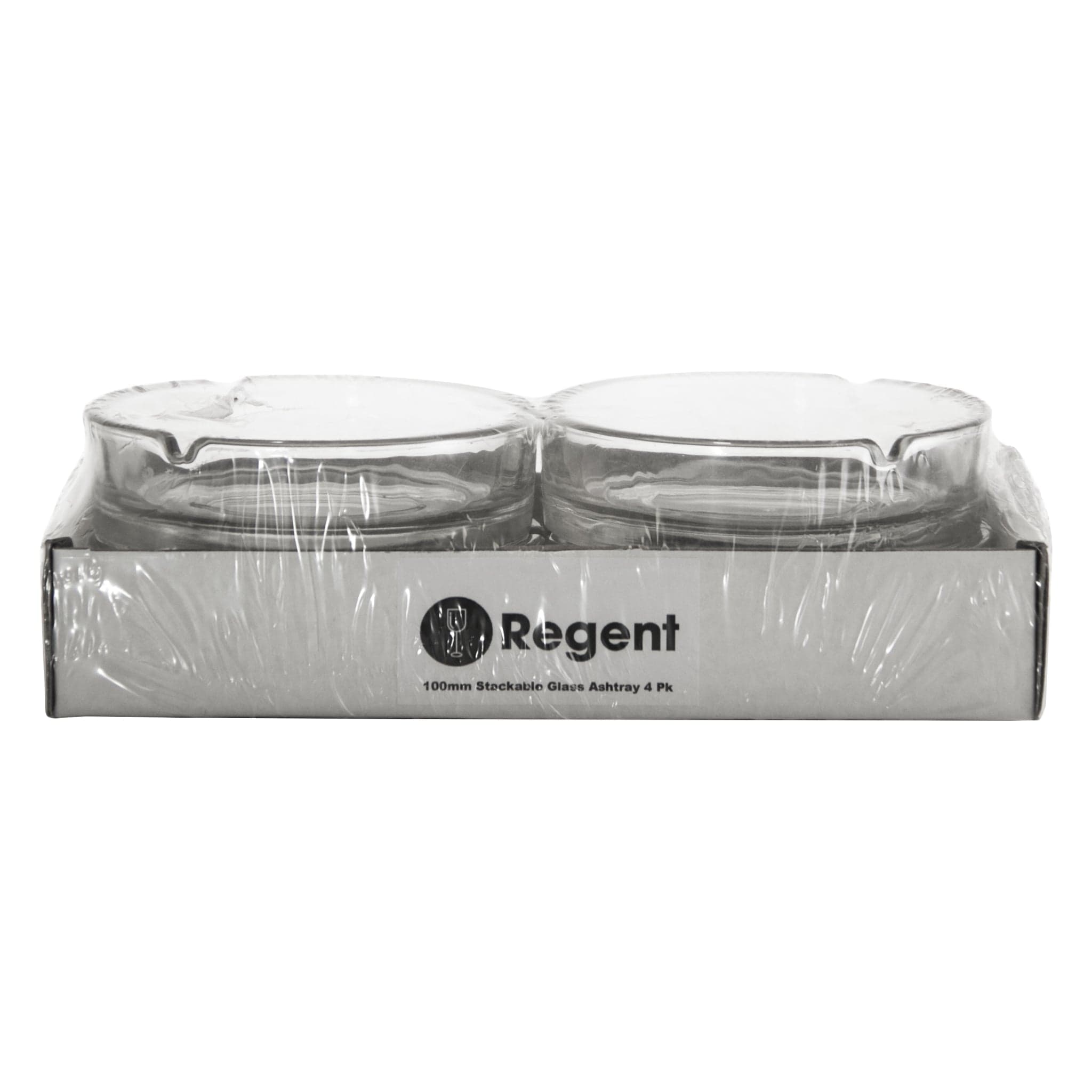 Regent Ashtray Regent Ashtray Club Round Glass 4 Pack 10298