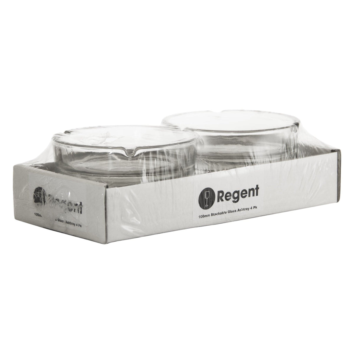 Regent Ashtray Regent Ashtray Club Round Glass 4 Pack 10298