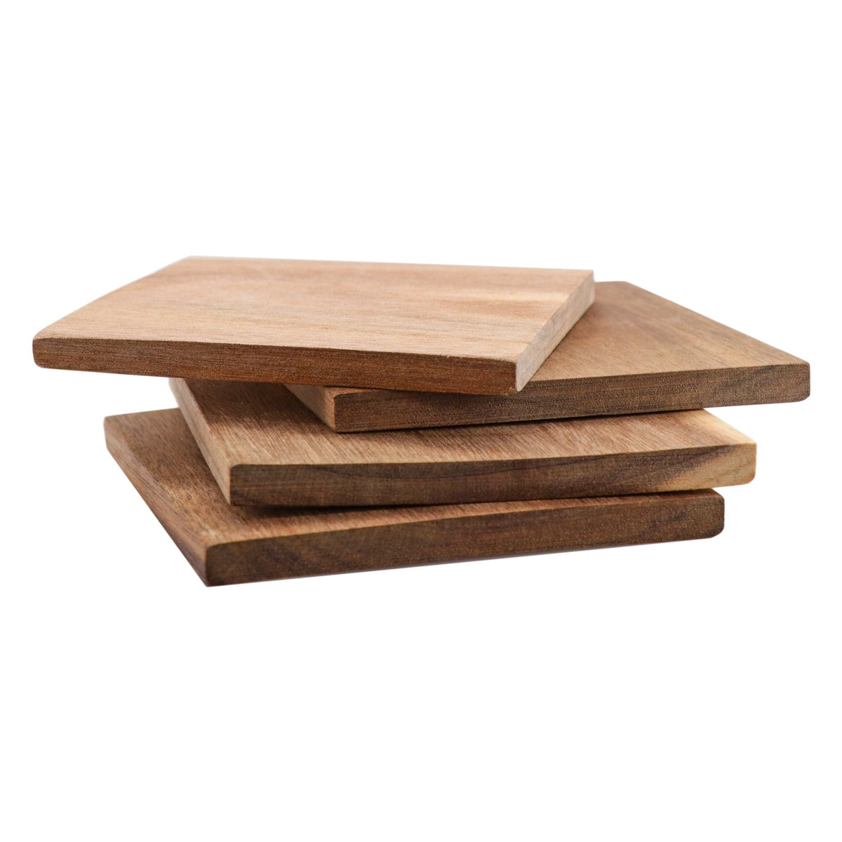 Regent Bottles Regent Acacia Wood Coasters Square 4 Piece Set, 100x100x8mm 41809 (7335766458457)