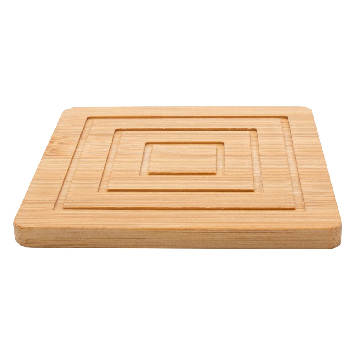 Regent Coasters Regent Bamboo Square Coasters With Slots In Holder 6 Pcs Set 30253 (7817374171225)