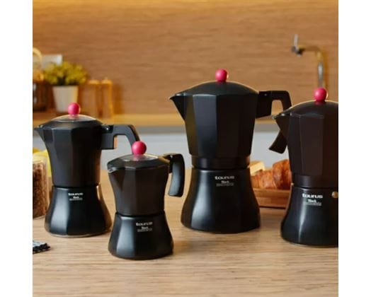 Regent COFFEE MAKER Taurus Coffee Maker Aluminium Black 300ml Black Moments 9 Cup 984082 (7779145154649) (7779144630361)