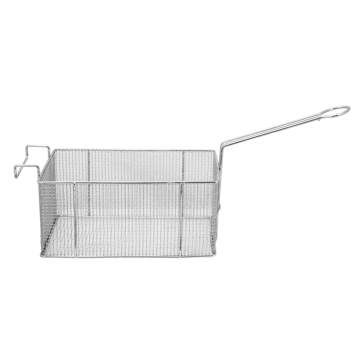 Regent DEEP FRYER Regent Chrome Chip Fryer Basket With Front Side Hook, (535/280x170x140mm) 14038