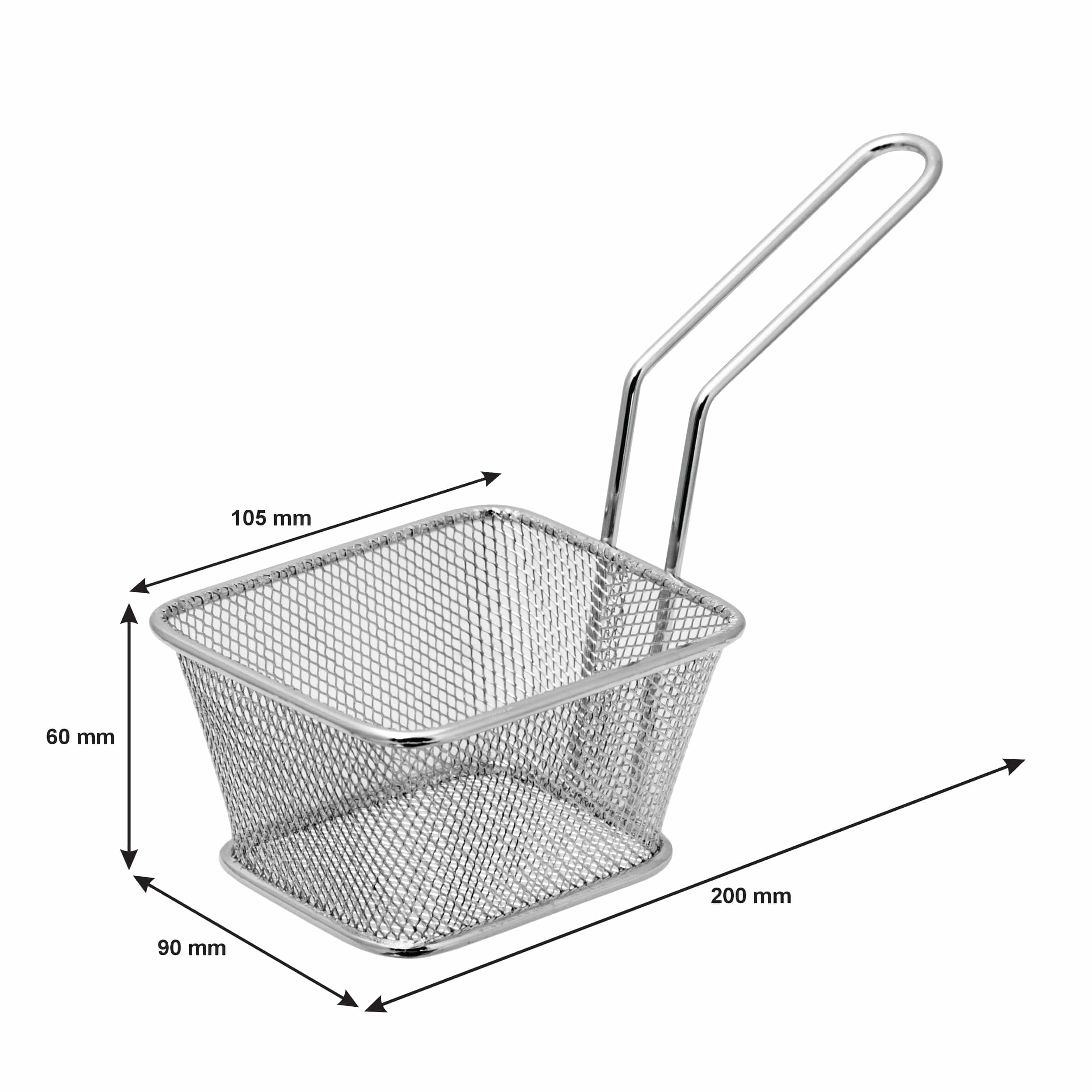 Regent DEEP FRYER Regent Mini Chrome Chip Server Basket With Handle 14037