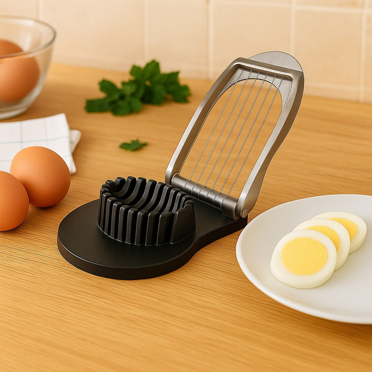 Regent Egg Slicer Regent Kitchen Egg Slicer Zinc Alloy & Plastic, 105x95mm 20622