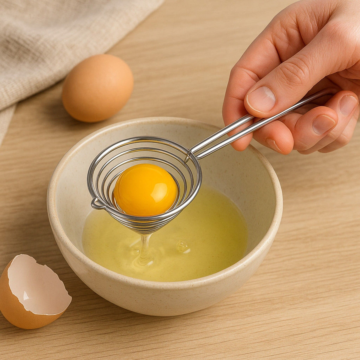 Regent Egg Yolk Spiral Separator Regent Kitchen Egg Yolk Spiral Separator Stainless Steel, 215mm 21198