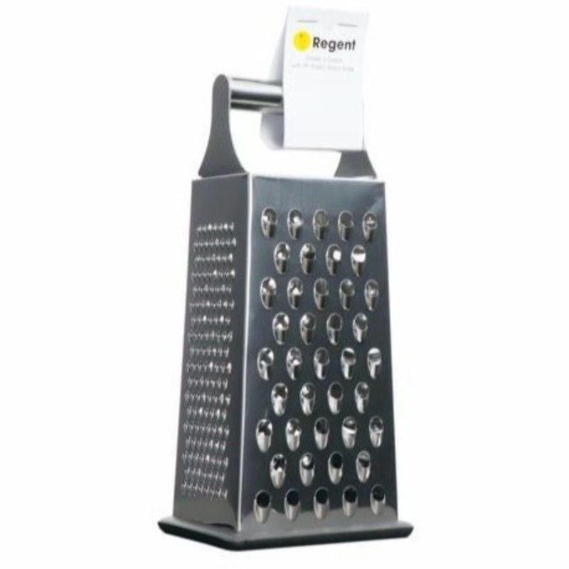 Regent Grater Regent Kitchen 4-sided Grater Stainless Steel With Pp Non Slip Base,