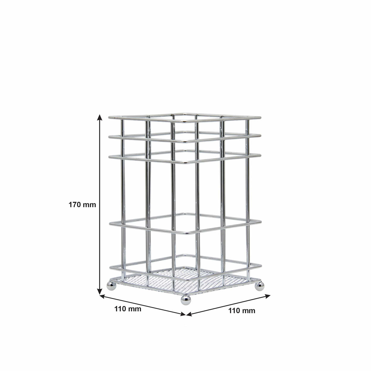 Regent Holder Regent Chrome Utensil Cutlery Holder 170X110X110MM 14029