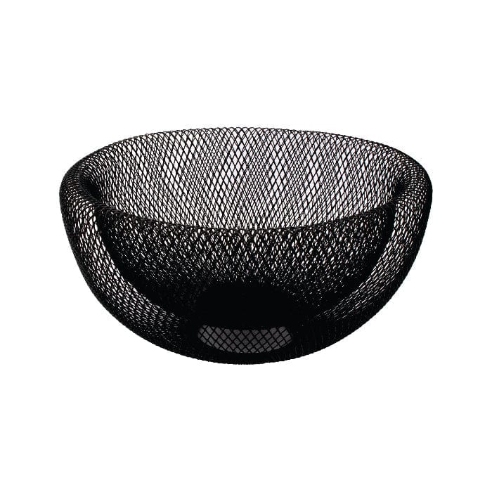 Regent Holder Regent Kitchen Double Layer Wire Mesh Basket Powder Coated Black (295mm Diax135mm) 41852