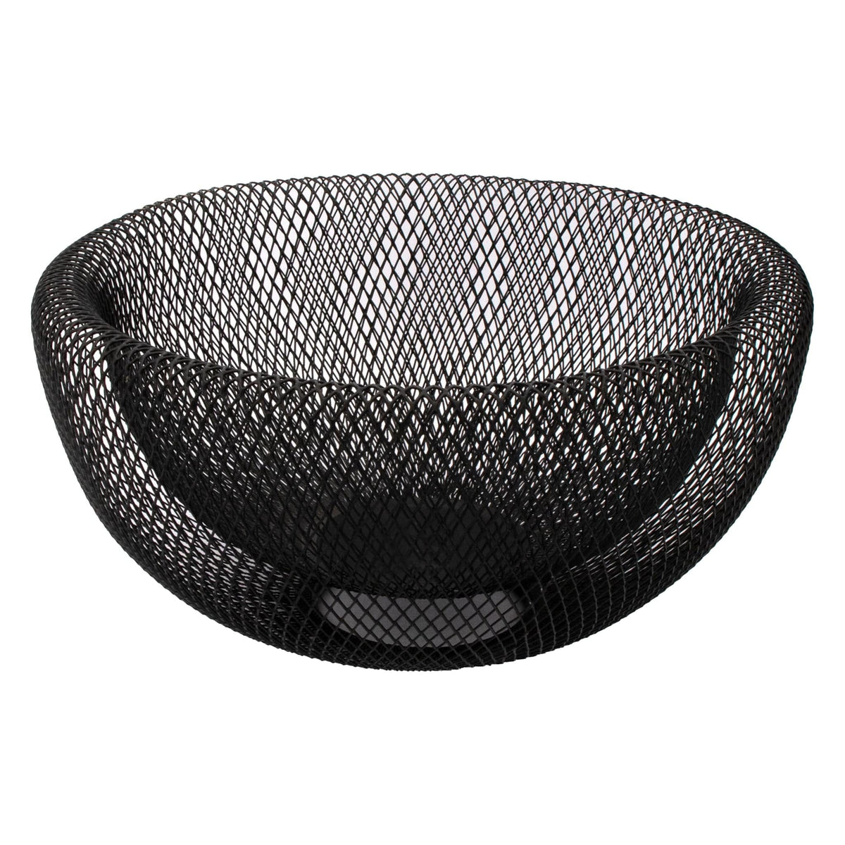 Regent Holder Regent Kitchen Double Layer Wire Mesh Basket Powder Coated Black (295mm Diax135mm) 41852
