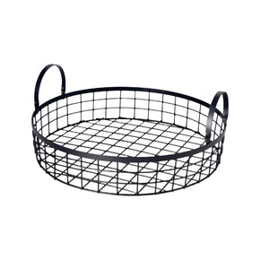 Regent Holder Regent Kitchen Mesh Tray with Handles, Powder Coated Black 7x36cmD 14045