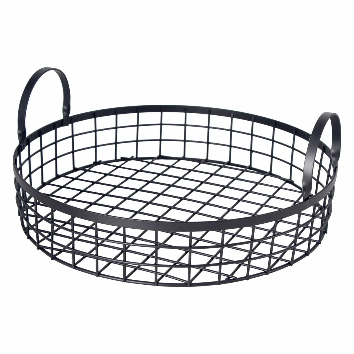 Regent Holder Regent Kitchen Mesh Tray with Handles, Powder Coated Black 7x36cmD 14045