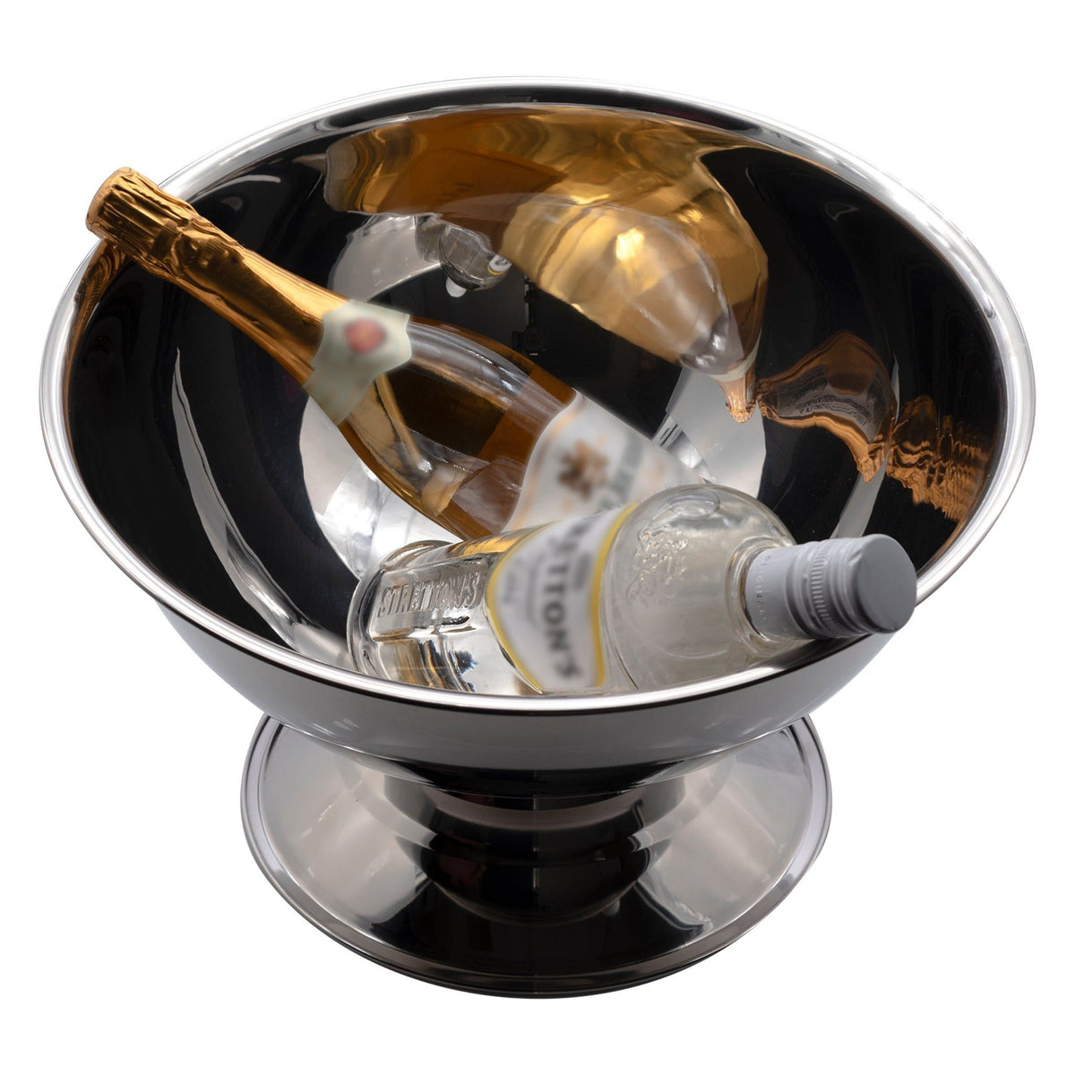 Regent ICE BUCKET Regent Bar Butler Footed Angled Champagne Bowl Stainless Steel 9 Litre 30167