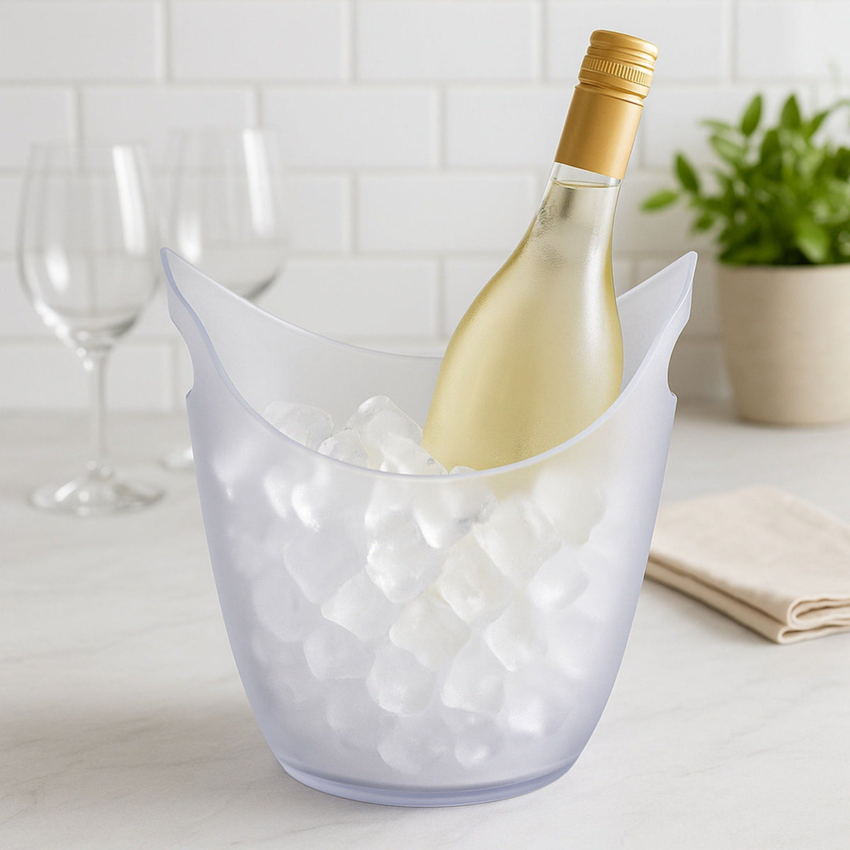Regent ICE BUCKET Regent Bar Butler Ice Bucket Opaque Ps Plastic, 4 Litre 73134