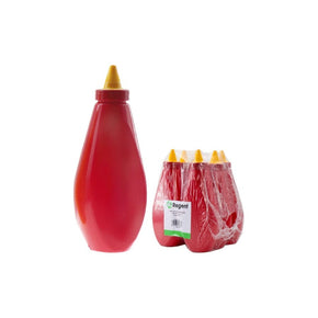 Regent Kitchen Regent Plastic Flat Squeeze Bottle 6 Pack (4742501466201)
