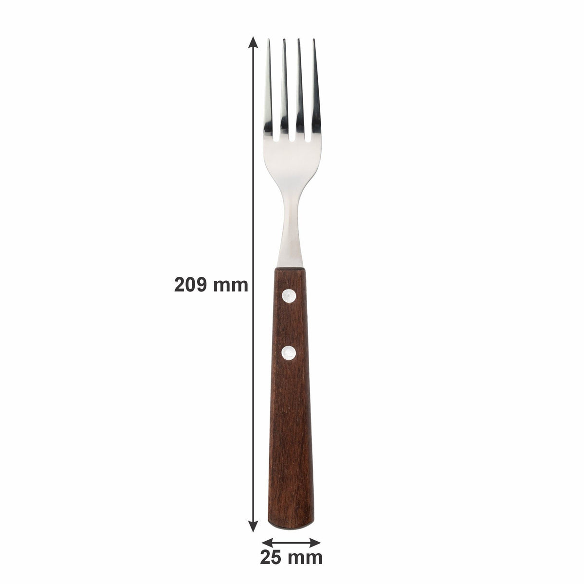 Regent knife set Regent Kitchen Forks With Wooden Handles 4 Piece, 209mm 21201