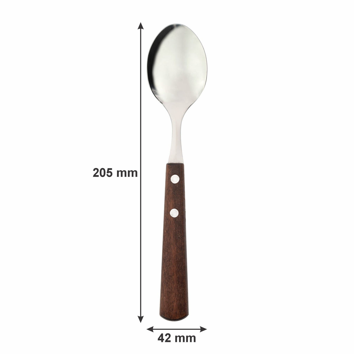 Regent knife set Regent Kitchen Teaspoons With Wooden Handles 4 Piece,162mm 21203