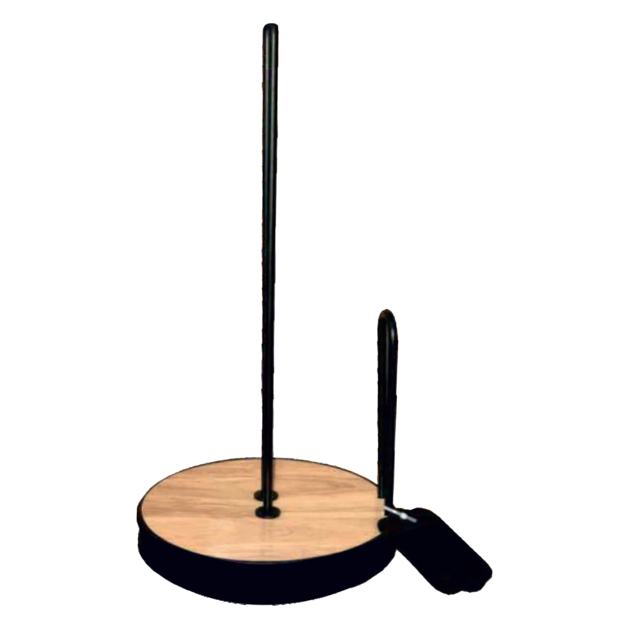 Regent Paper Towel Regent Kitchen Roller Towel Holder Black Wire & Wood (155mm Diax320mm) 41845
