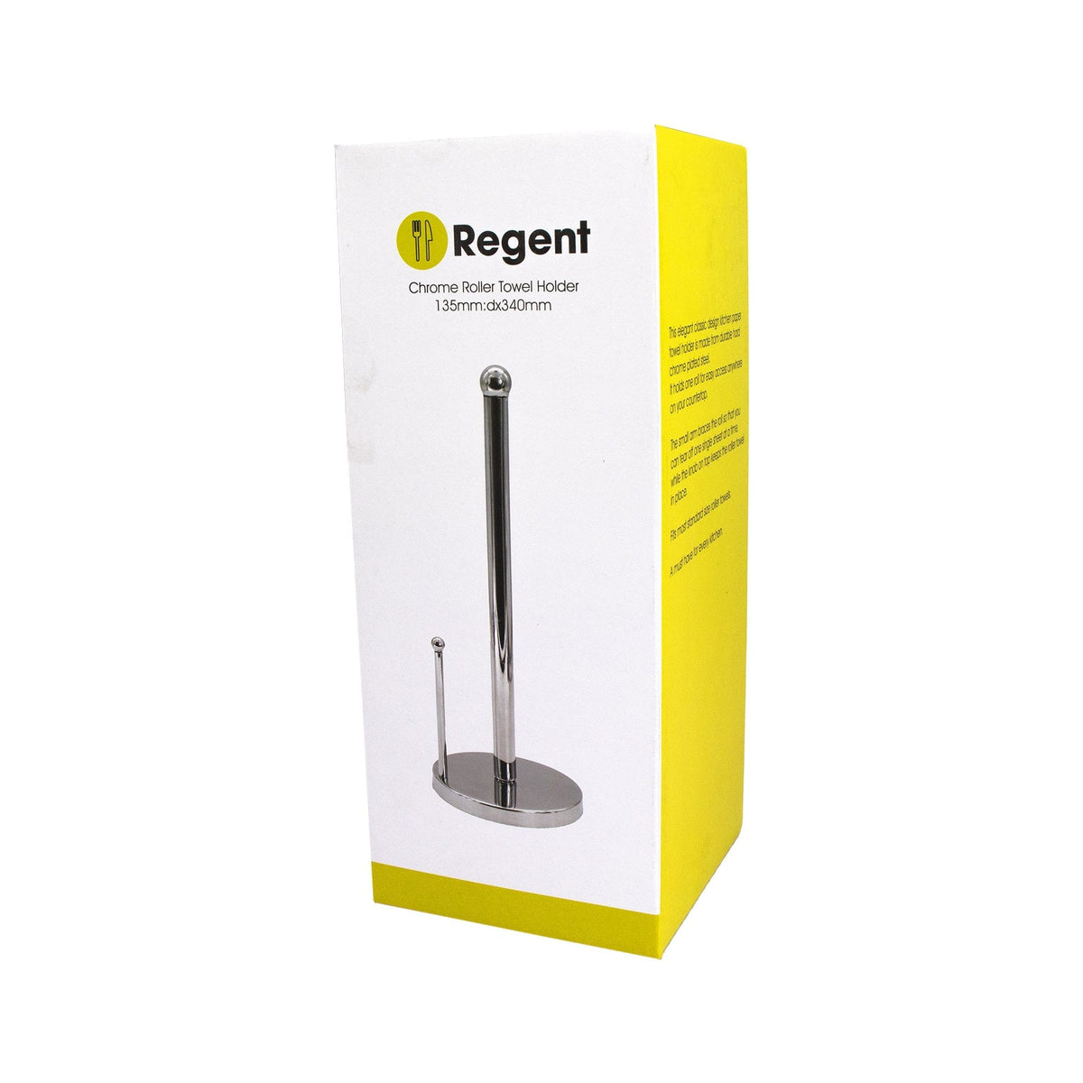Regent Paper Towel Regent Kitchen Roller Towel Holder Chrome 340x135mm 14016 (7482504675417)