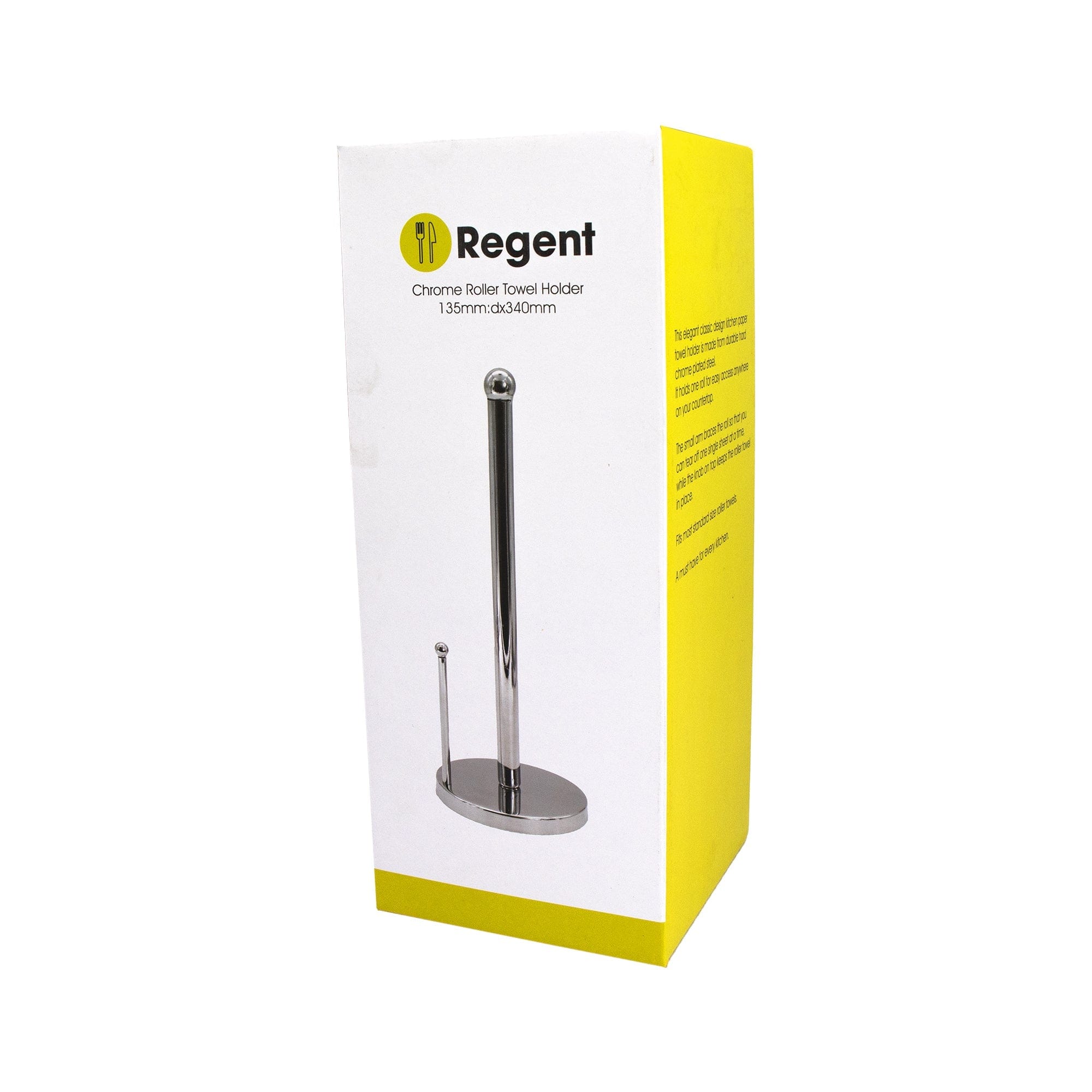Regent Paper Towel Regent Kitchen Roller Towel Holder Chrome 340x135mm 14016 (7482504675417)